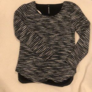 Racer back Tweed/Chiffon Top